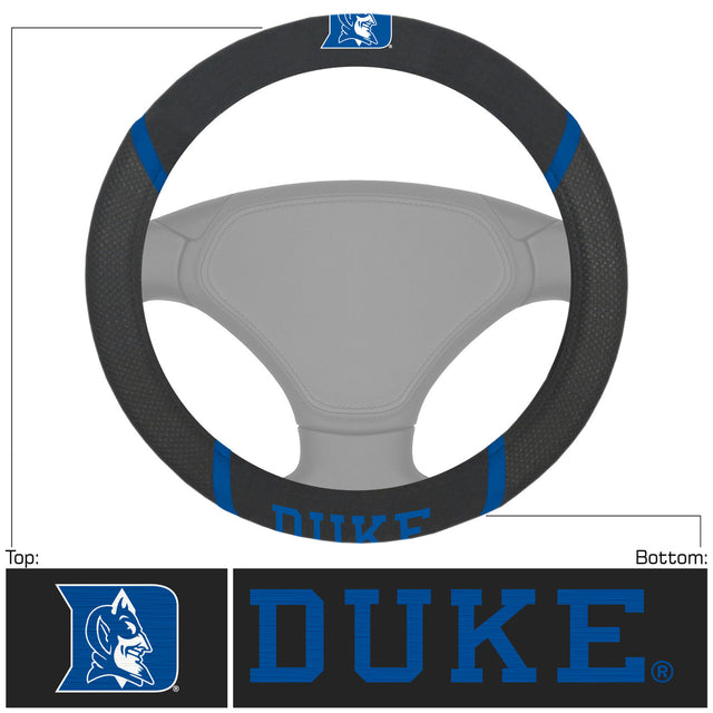 Funda de volante de malla y costura de Duke Blue Devils