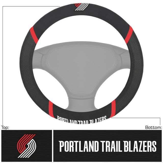 Portland Trail Blazers Steering Wheel Cover Mesh/Stitched