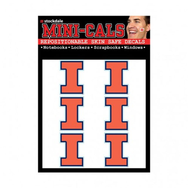 Illinois Fighting Illini Tattoo Face Cals