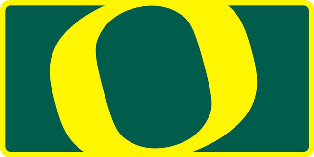 Placa de matrícula de acrílico de estilo mega de los Oregon Ducks