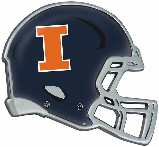 Emblema para automóvil de Illinois Fighting Illini: casco