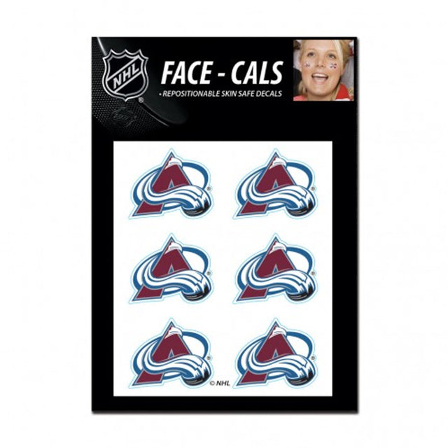 Colorado Avalanche Tattoo Face Cals