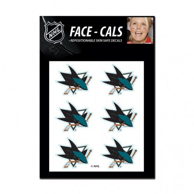 San Jose Sharks Tattoo Face Cals