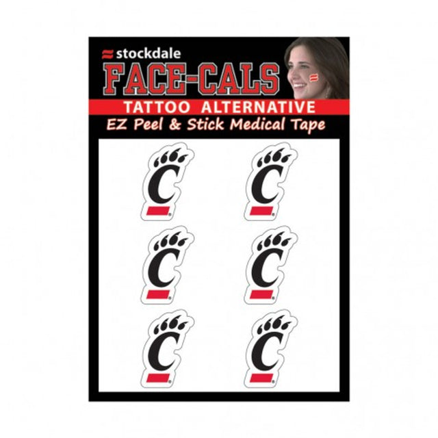 Cincinnati Bearcats Tattoo Face Cals