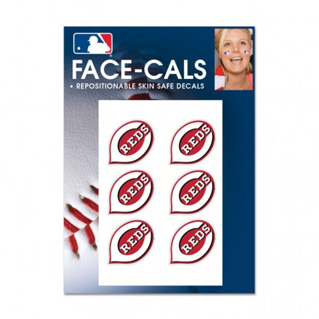 Cincinnati Reds Tattoo Face Cals