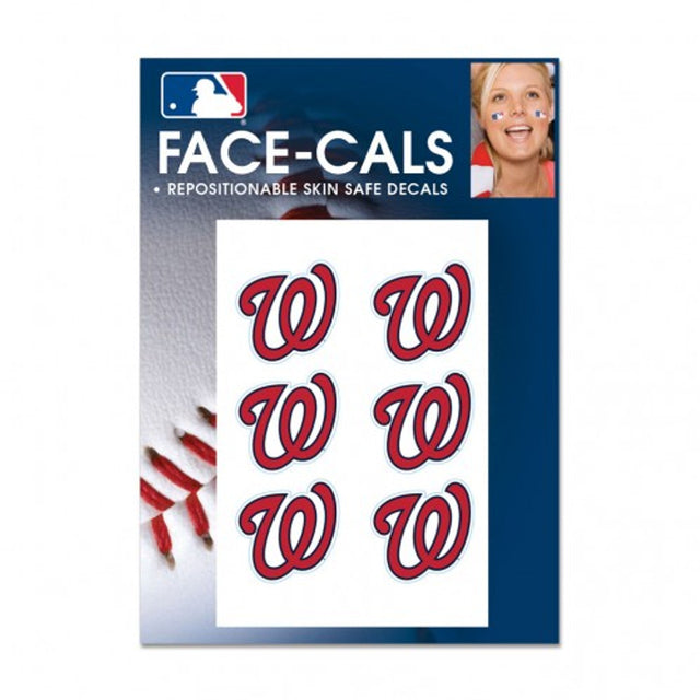 Washington Nationals Tattoo Face Cals