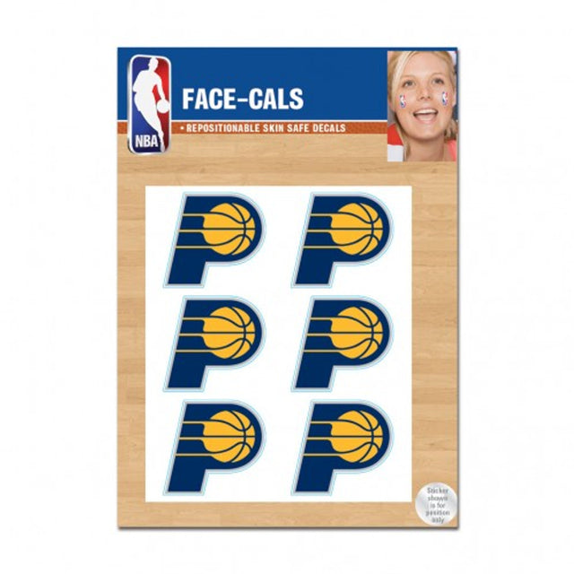 Indiana Pacers Tattoo Face Cals