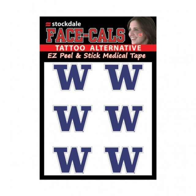 Tatuajes faciales de Washington Huskies