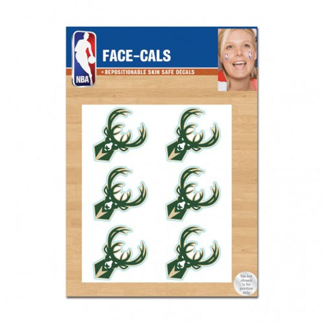 Milwaukee Bucks Tattoo Face Cals