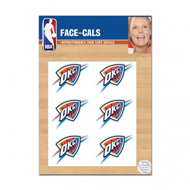 Oklahoma City Thunder Tattoo Face Cals