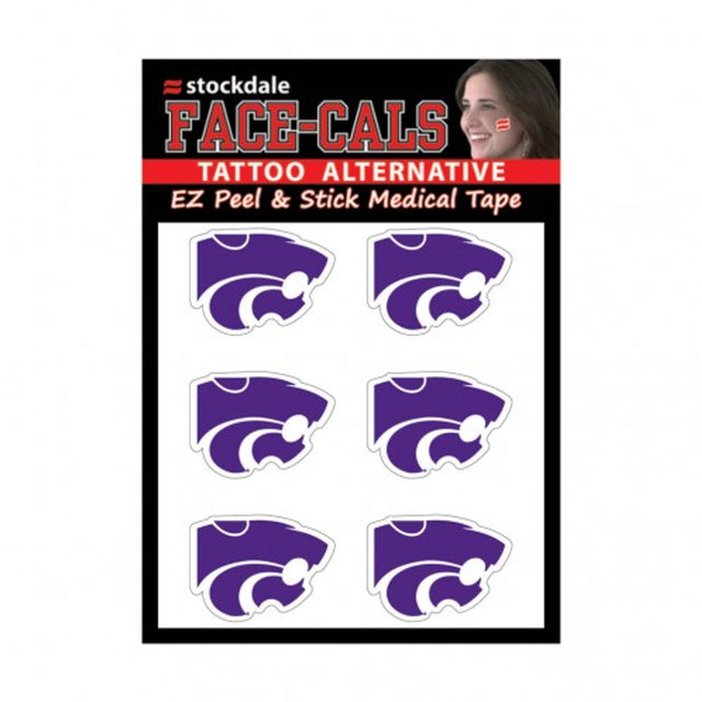 Kansas State Wildcats Tattoo Face Cals