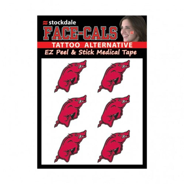 Tatuajes faciales de los Arkansas Razorbacks