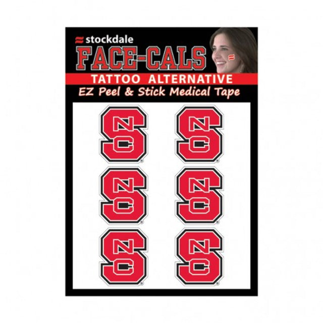 North Carolina State Wolfpack Tattoo Face Cals