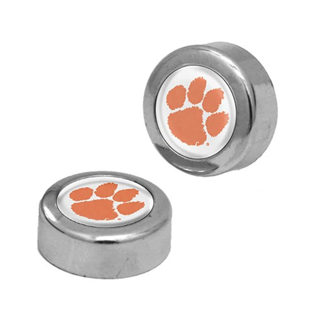 Clemson Tigers Screw Caps Domed Alternate Design