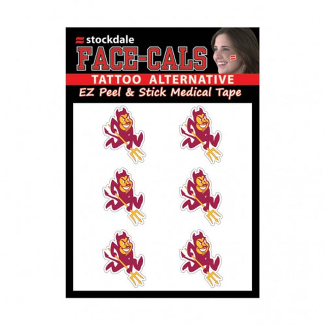 Arizona State Sun Devils Tattoo Face Cals