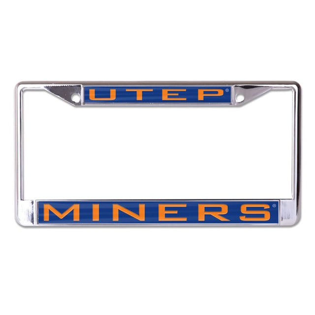 UTEP Miners Lic Plt Frame S/L Printed