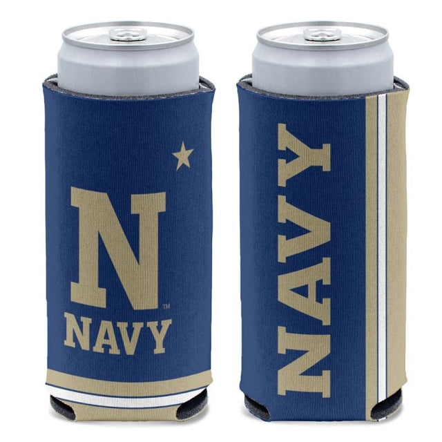 Enfriador de latas delgado de 12 oz de Navy Midshipmen