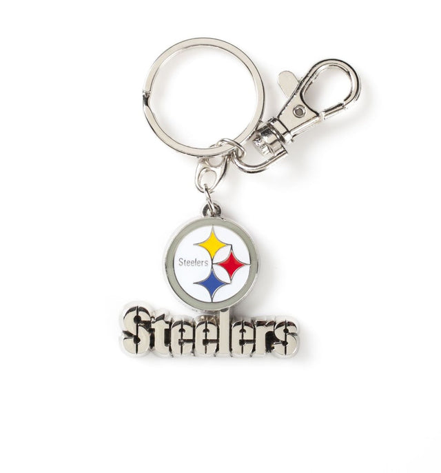 Llavero de peso pesado con el logotipo del equipo Pittsburgh Steelers -KT-091-12