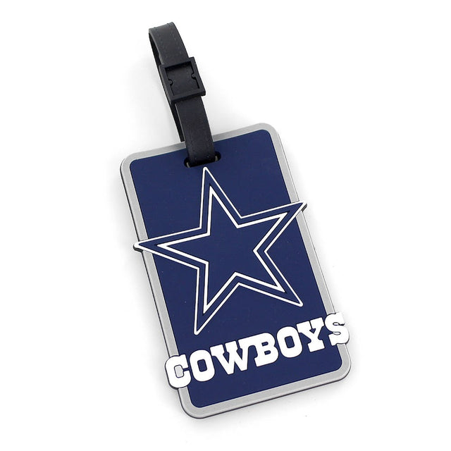 Etiqueta blanda para bolsa de los Dallas Cowboys (AZUL): LS-030-17-BL