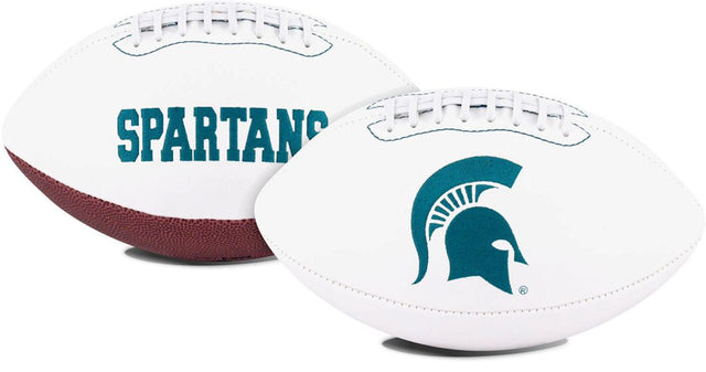 Serie de firmas bordadas de tamaño completo de fútbol de los Spartans de Michigan State