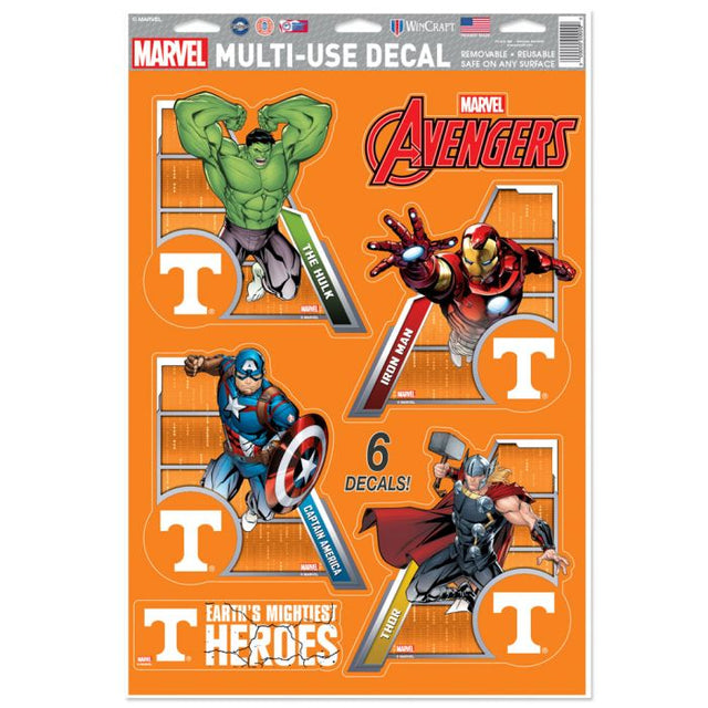 Tennessee Volunteers / Marvel (c) 2021 MARVEL Multi-Use Decal 11" x 17"