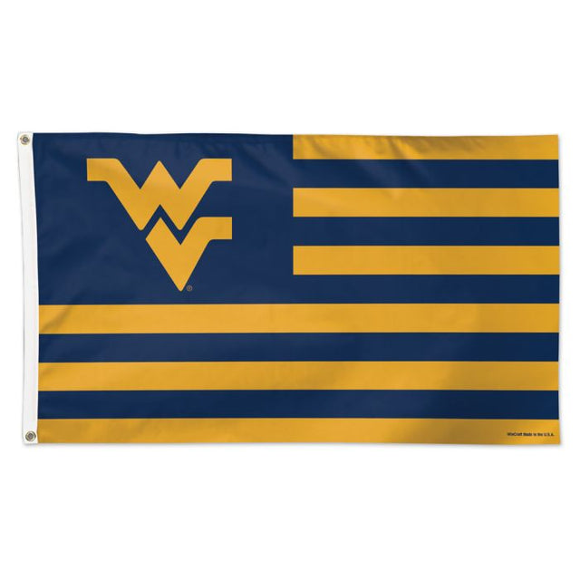 West Virginia Mountaineers / Stars and Stripes Flag - Deluxe 3' X 5'