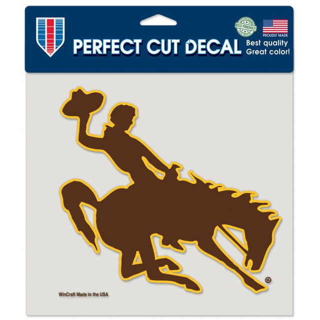 Wyoming Cowboys Perfect Cut Color Decal 8" x 8"