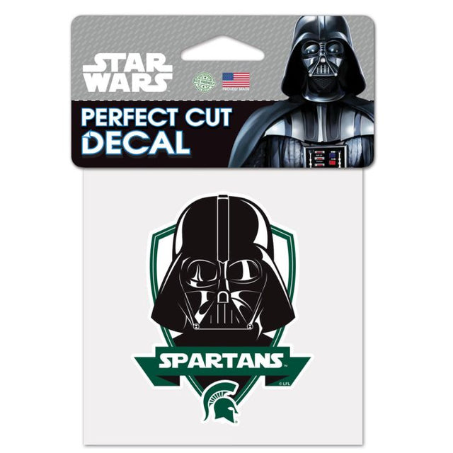 Michigan State Spartans / Star Wars Darth Vader Perfect Cut Color Decal 4" x 4"