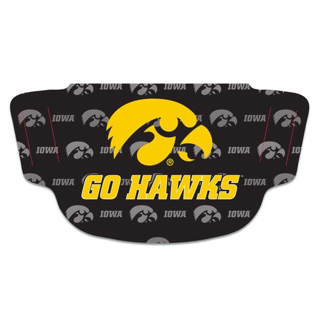 Cubrebocas con lema 3 de Iowa Hawkeyes para fanáticos