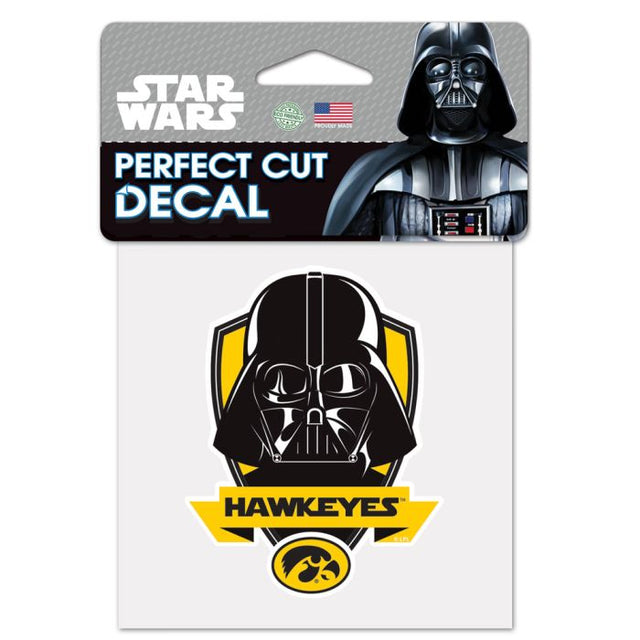 Iowa Hawkeyes / Star Wars Darth Vader Perfect Cut Color Decal 4" x 4"