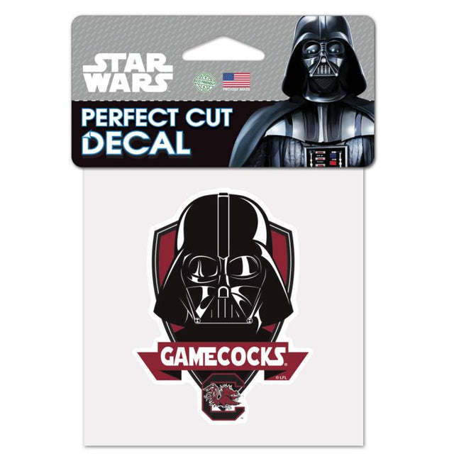 South Carolina Gamecocks / Star Wars Darth Vader Perfect Cut Color Decal 4" x 4"