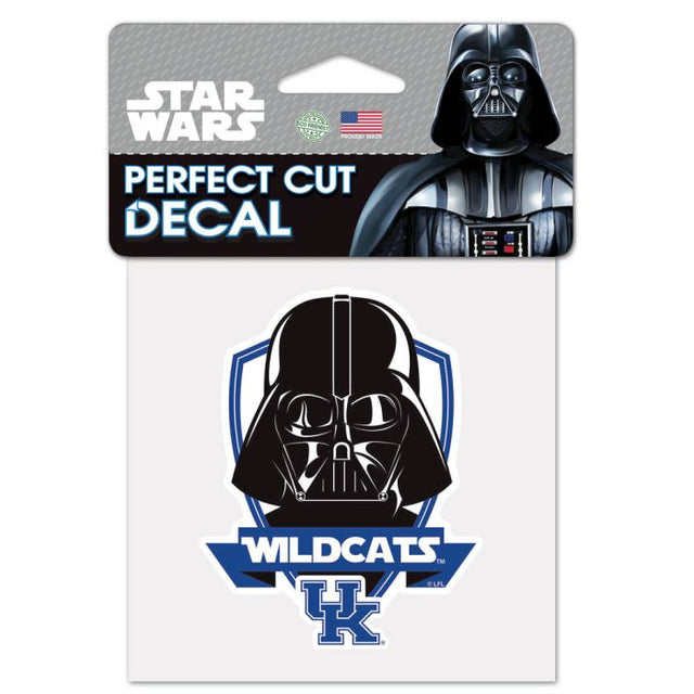 Kentucky Wildcats / Star Wars darth vader Perfect Cut Color Decal 4" x 4"