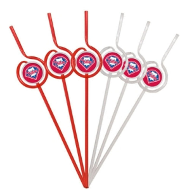 Pajitas para beber del equipo Philadelphia Phillies CO