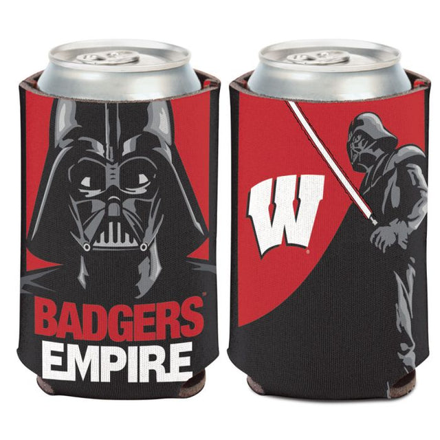 Enfriador de latas Wisconsin Badgers / Star Wars DARTH VADER de 12 oz.