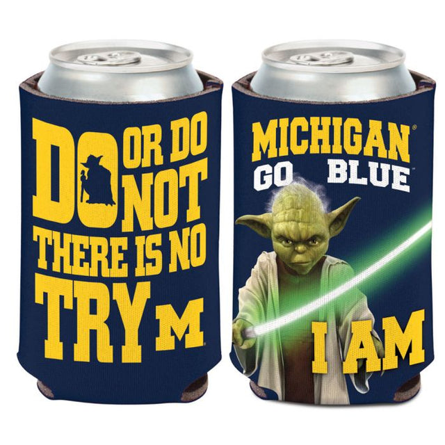 Enfriador de latas Michigan Wolverines / Star Wars Yoda de 12 oz.