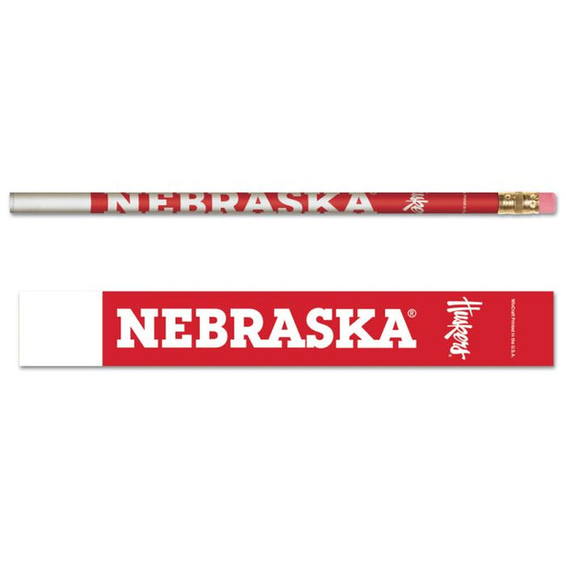 Paquete de 6 lápices de los Nebraska Cornhuskers