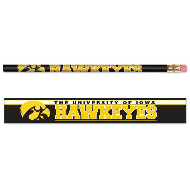 Iowa Hawkeyes Pencil 6-pack