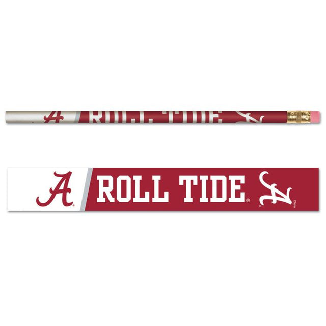 Paquete de 6 lápices Alabama Crimson Tide