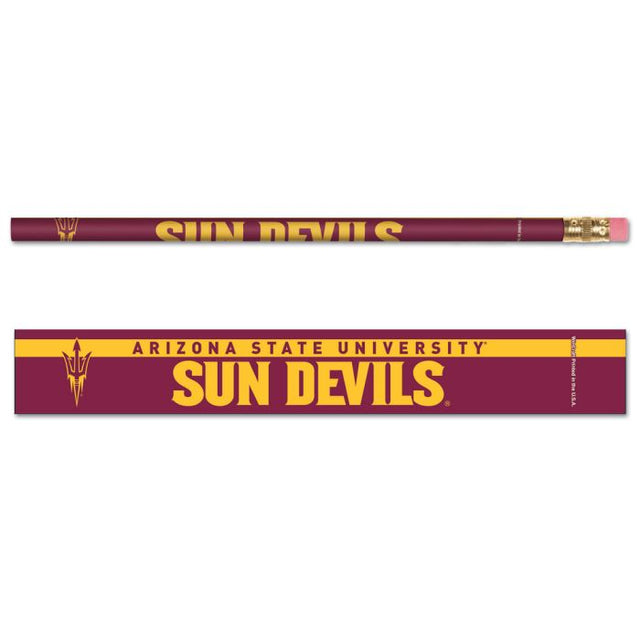 Paquete de 6 lápices de los Arizona State Sun Devils