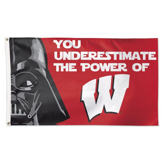 Bandera de los Wisconsin Badgers / Star Wars Darth Vader - Deluxe 3' X 5'