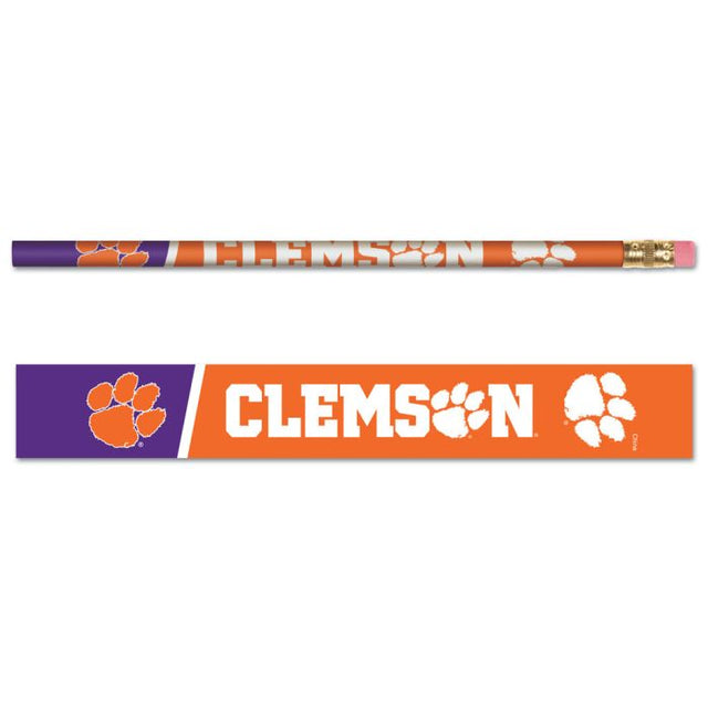 Paquete de 6 lápices de Clemson Tigers