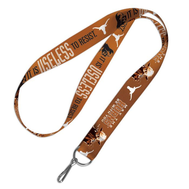 Texas Longhorns / Star Wars Darth Vader &amp; Yoda Lanyard 1"