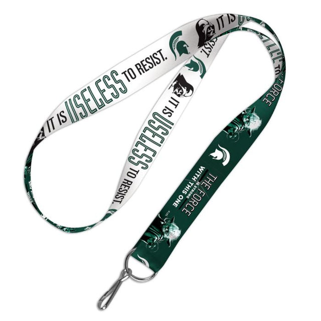 Michigan State Spartans / Star Wars Darth Vader &amp; Yoda Lanyard 1"