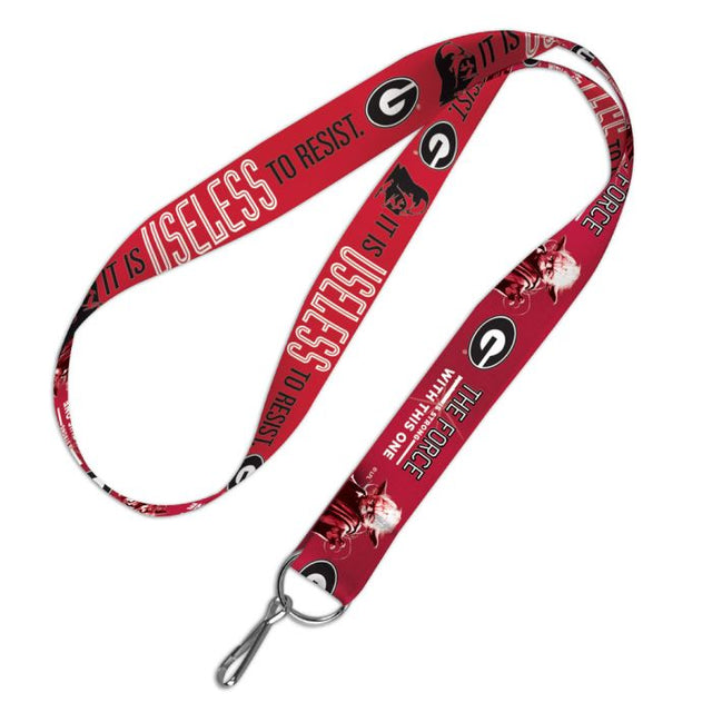 Georgia Bulldogs / Star Wars Darth Vader &amp; Yoda Lanyard 1"