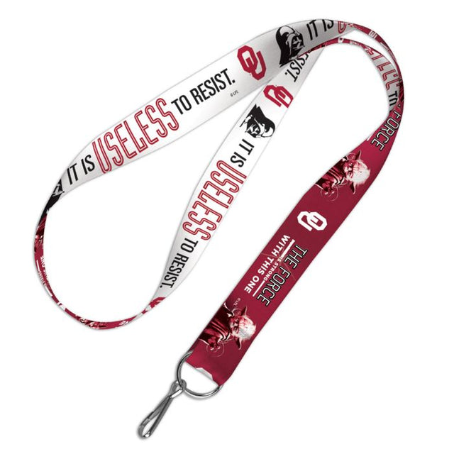 Oklahoma Sooners / Star Wars Darth Vader &amp; Yoda Lanyard 1"