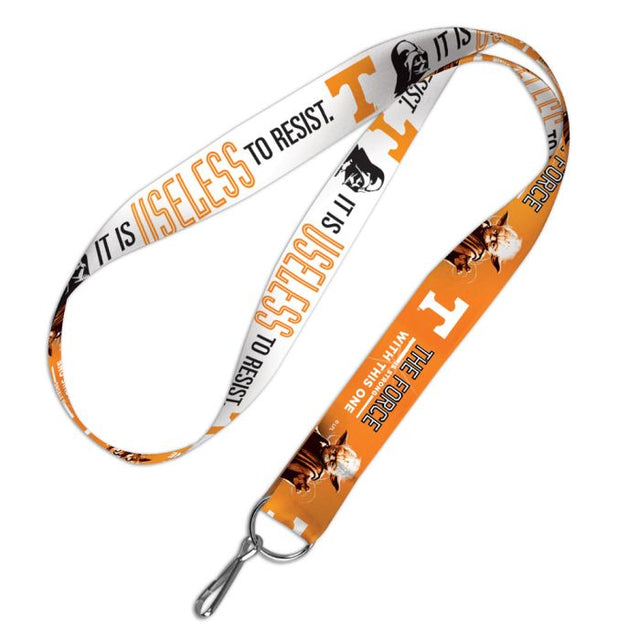 Tennessee Volunteers / Star Wars Darth Vader &amp; Yoda Lanyard 1"