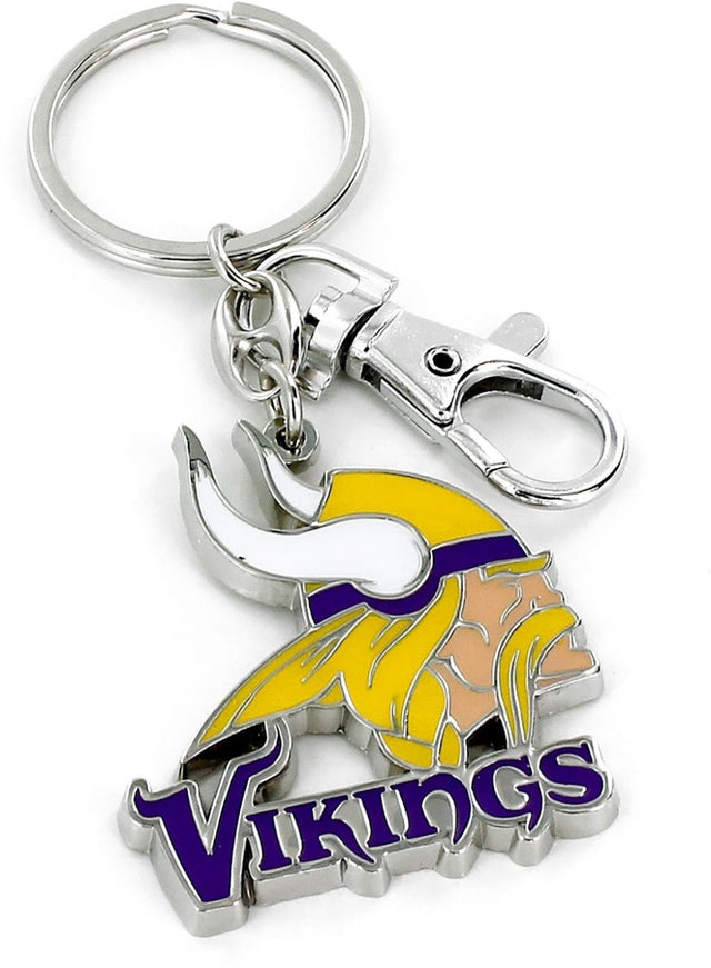 Llavero de peso pesado con el logotipo del equipo Minnesota Vikings -KT-091-21