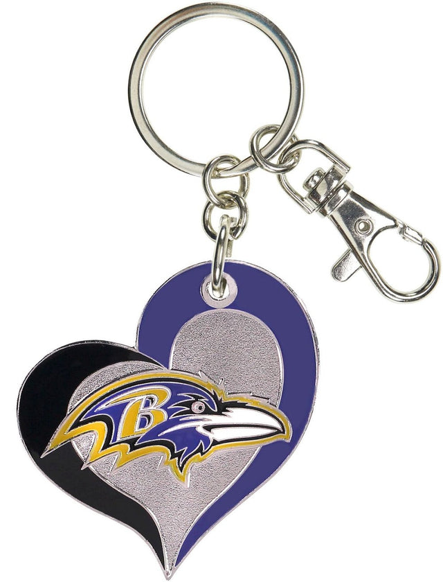 Llavero con forma de corazón de los Baltimore Ravens -KT-287-31