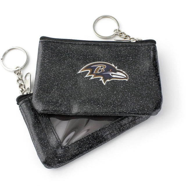 Monedero con brillos de los Baltimore Ravens (NEGRO) (OC) -WA-991-31-BK