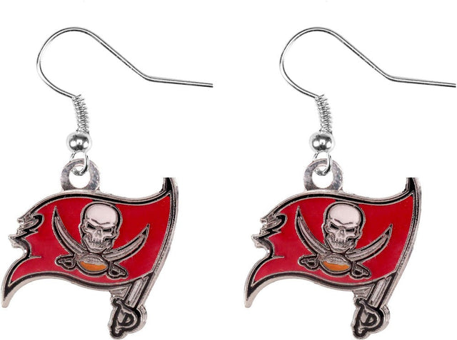 Pendientes colgantes con el logotipo de los Tampa Bay Buccaneers -ER-015-27